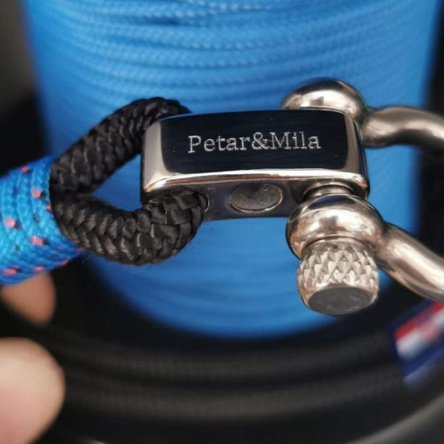 ADRIATICA Nautical Clasp & Anchor Bracelet Black Blue