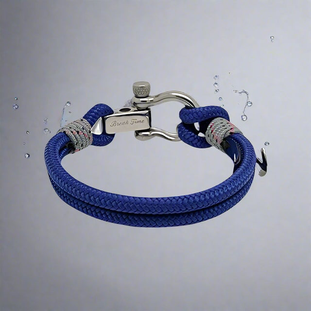 ADRIATICA Nautical Clasp & Anchor Bracelet Blue Grey