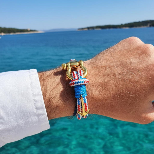 ADRIATICA Nautical Clasp & Anchor Bracelet Croatian Mix