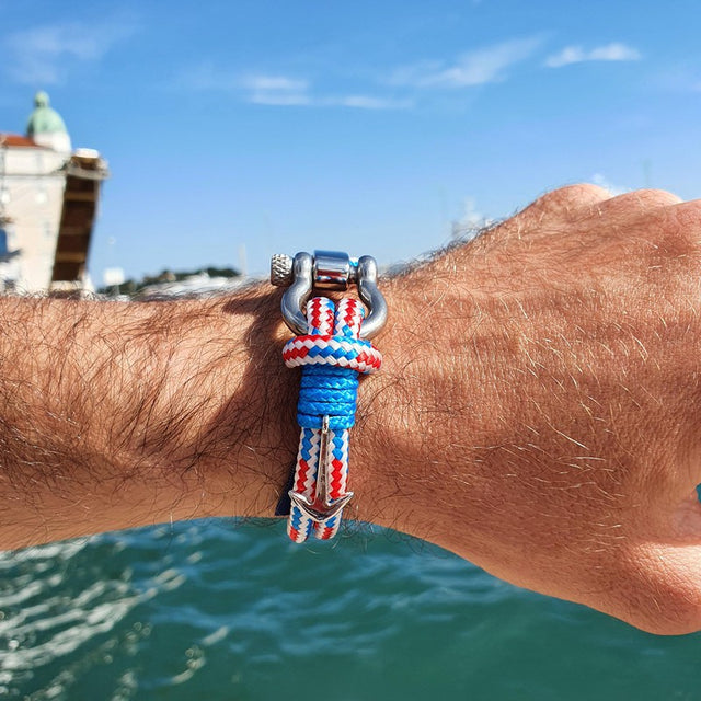 ADRIATICA Nautical Clasp & Anchor Bracelet Croatian Mix