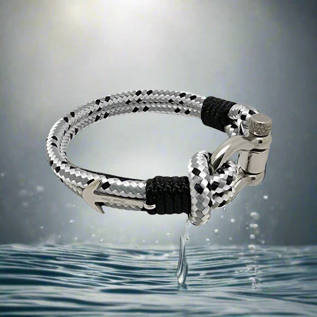 ADRIATICA Nautical Clasp & Anchor Bracelet Grey Mix