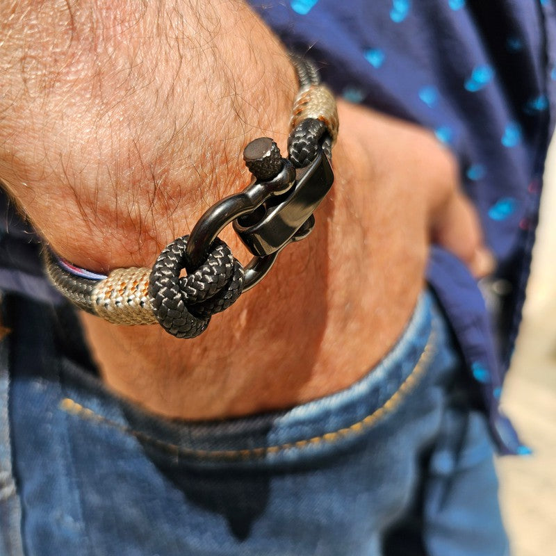 CAPTAIN 4mm Nautical Clasp Bracelet - Camo