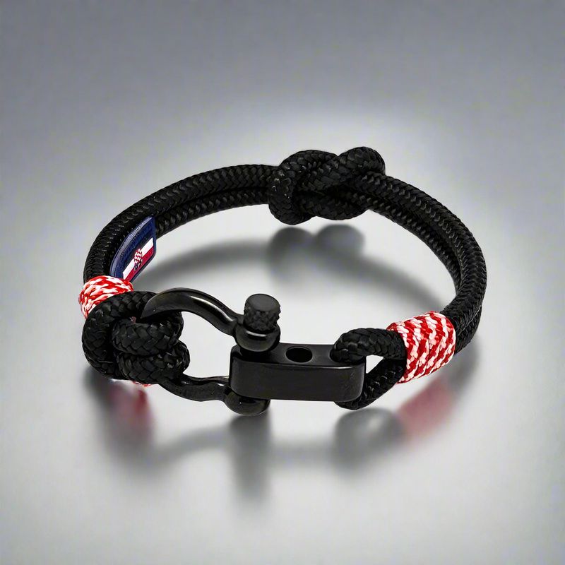 CAPTAIN 4mm Nautical Clasp Bracelet - Croatia
