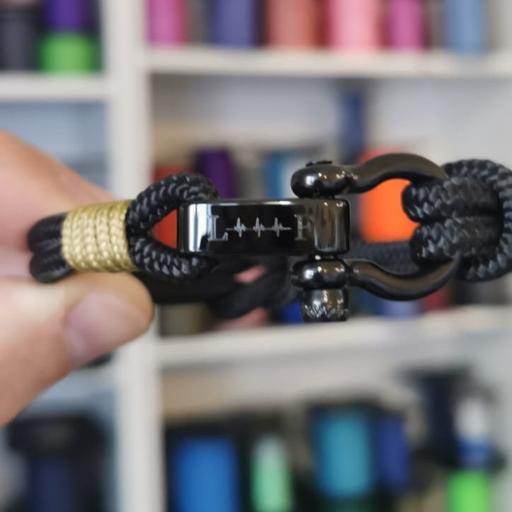 CAPTAIN 4mm Nautical Clasp Bracelet - Gold