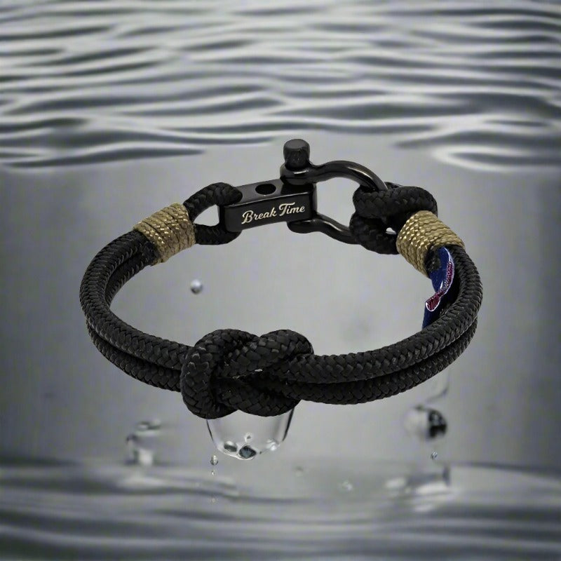 CAPTAIN 4mm Nautical Clasp Bracelet - Khaki