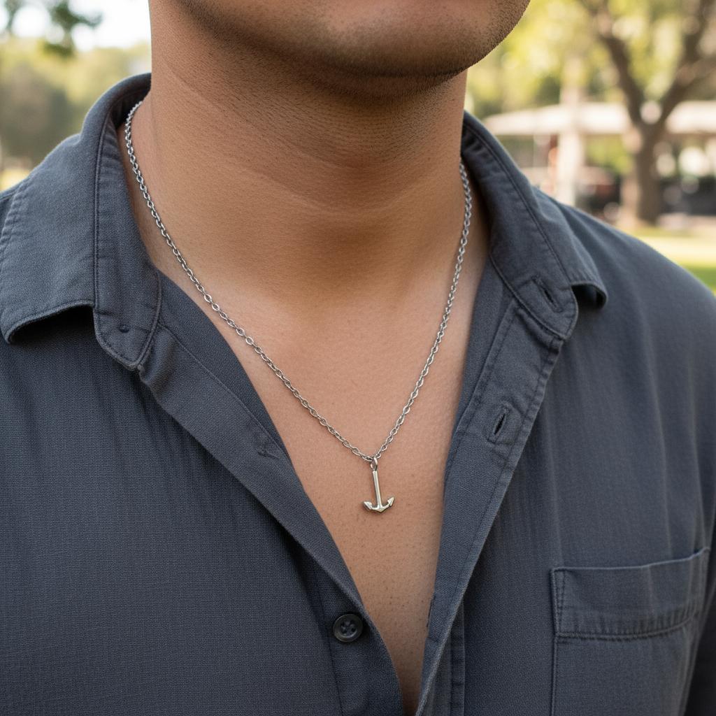 CHARMED MINI necklace anchor pendant