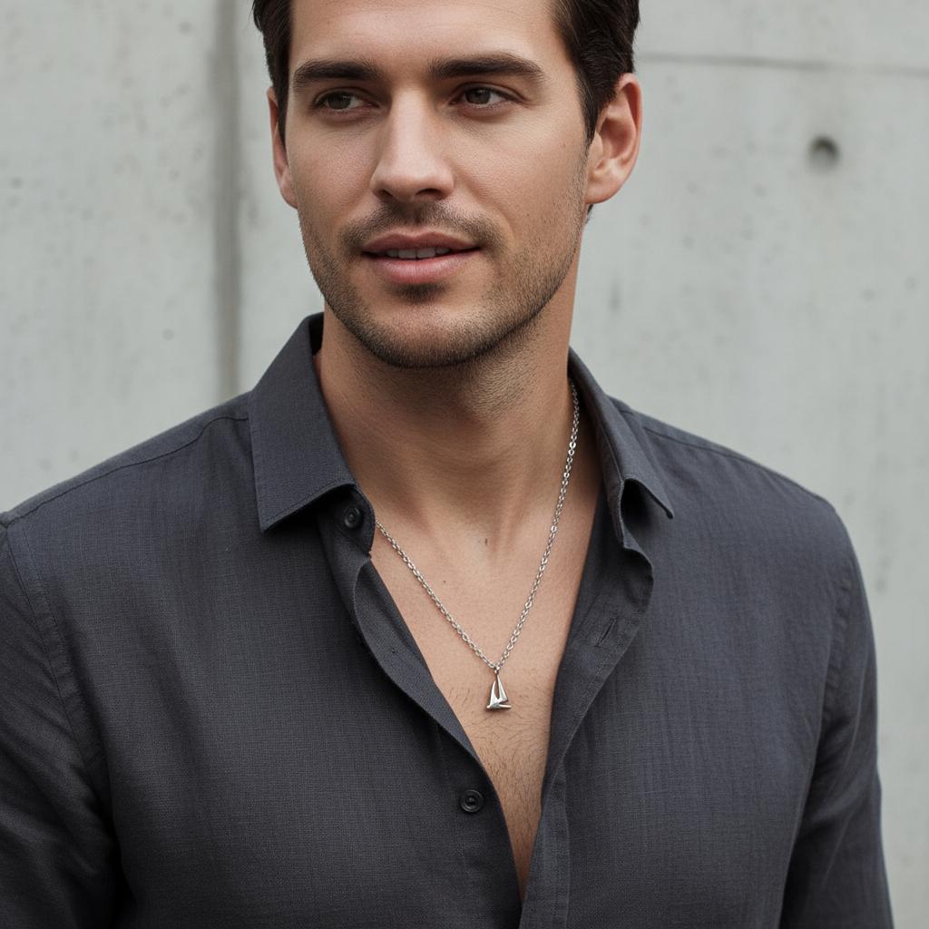 CHARMED MINI necklace sailing yacht pendant