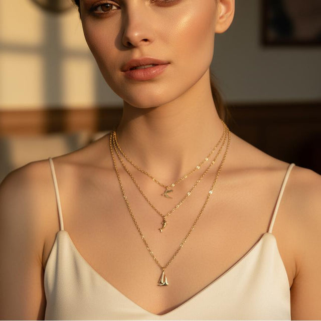 CHARMED MINI pendant layered necklace