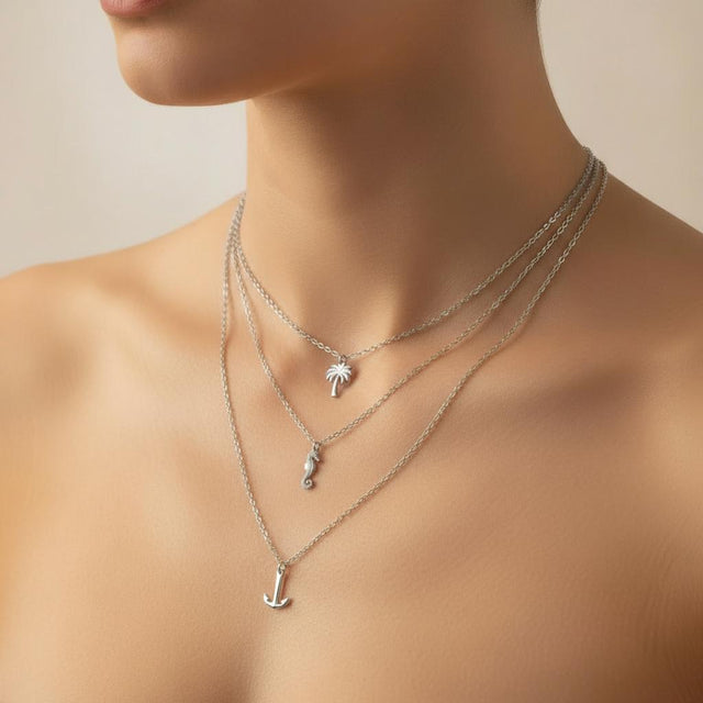 CHARMED MINI pendant layered necklace