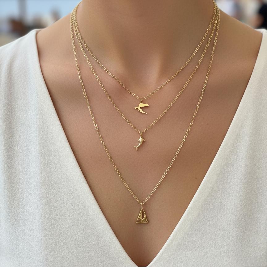 CHARMED MINI pendant layered necklace