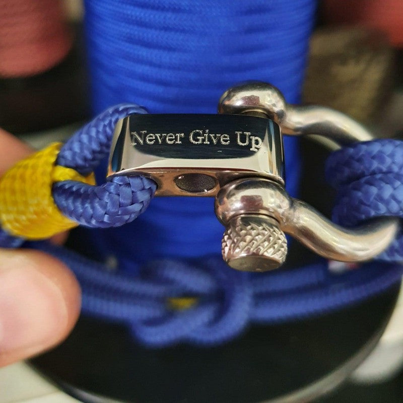 CORSAIR Big Shackle Bracelet Blue Yellow