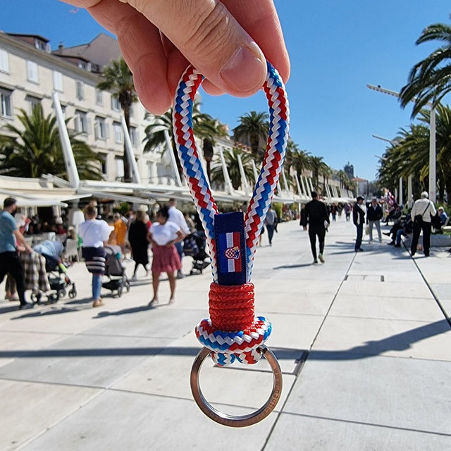 HARBOUR nautical rope keyring Croatian mix