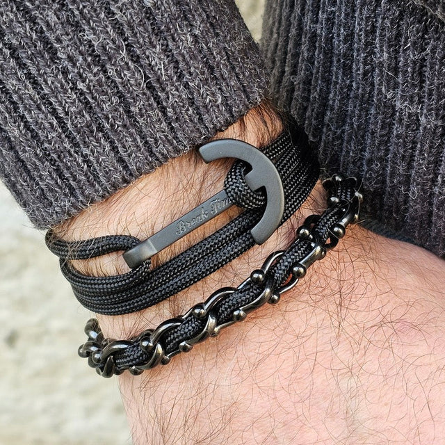 OCEAN MAXI Designer Bracelet / Necklace Black