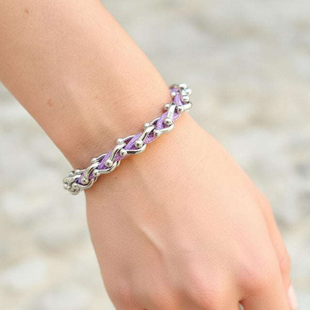 OCEAN MAXI Designer Bracelet / Necklace Lavander Purple