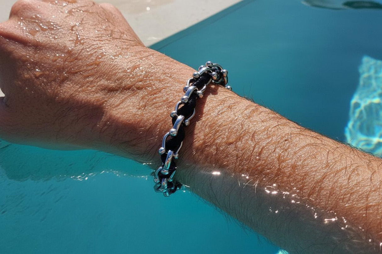 OCEAN MAXI Designer Bracelet / Necklace Navy Blue