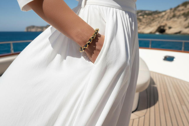 OCEAN MAXI Designer Bracelet / Necklace Navy Blue