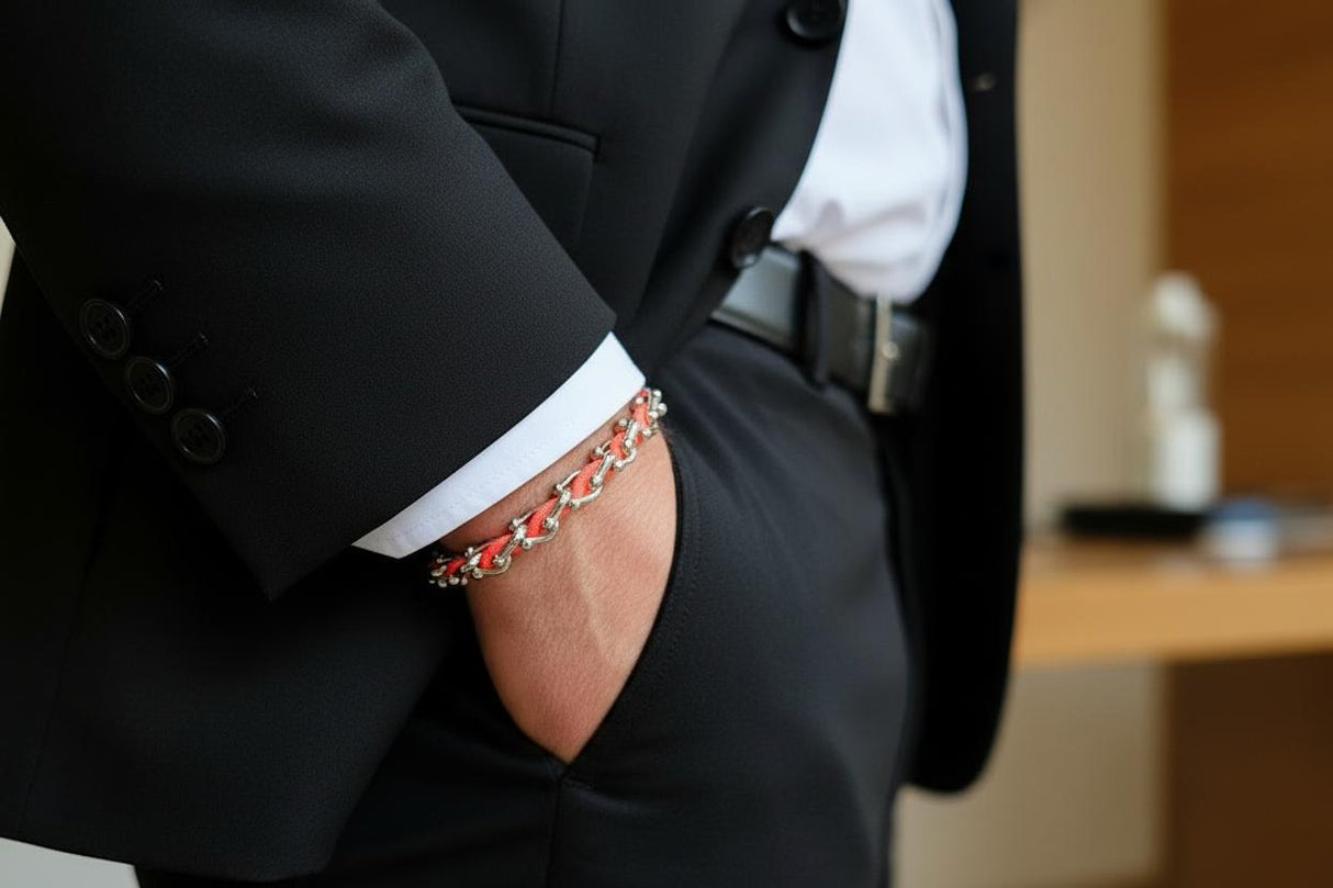 OCEAN MAXI Designer Bracelet / Necklace Neon Coral