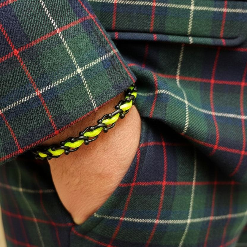 OCEAN MAXI Designer Bracelet / Necklace Neon Yellow