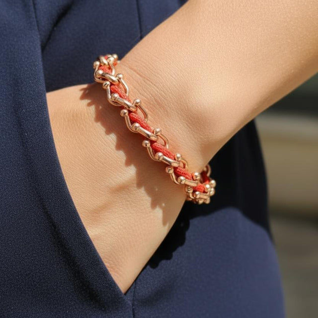 OCEAN MAXI Designer Bracelet / Necklace Red