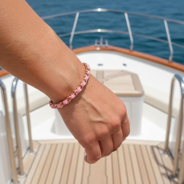 OCEAN MINI Designer Bracelet / Necklace Baby Pink
