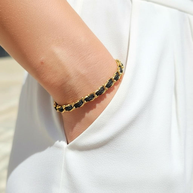 OCEAN MINI Designer Bracelet / Necklace Black