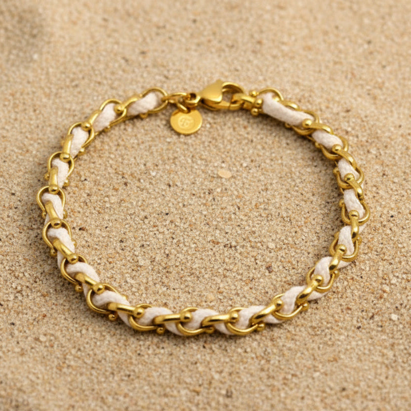 OCEAN MINI Designer Bracelet / Necklace Cream