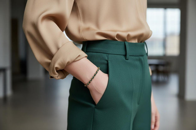 OCEAN MINI Designer Bracelet / Necklace Dark Green