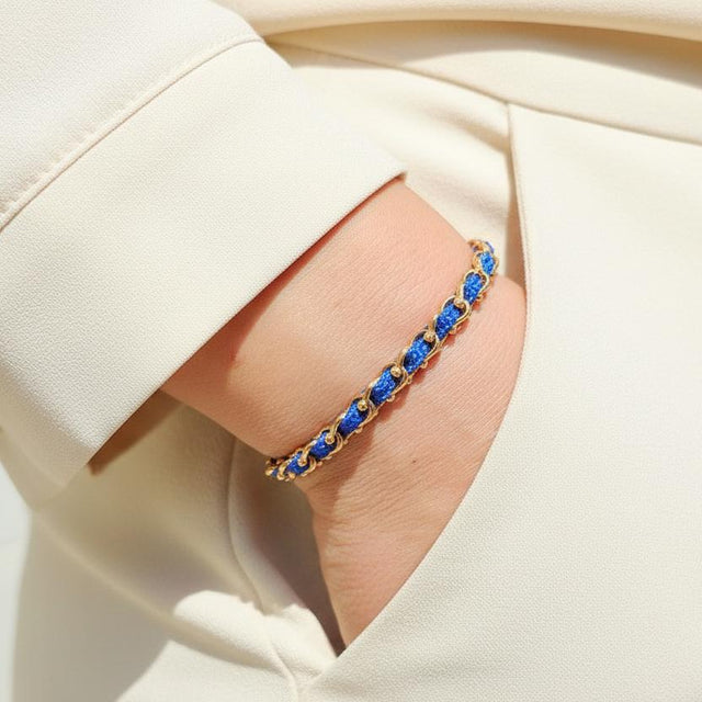 OCEAN MINI Designer Bracelet / Necklace Electric Blue