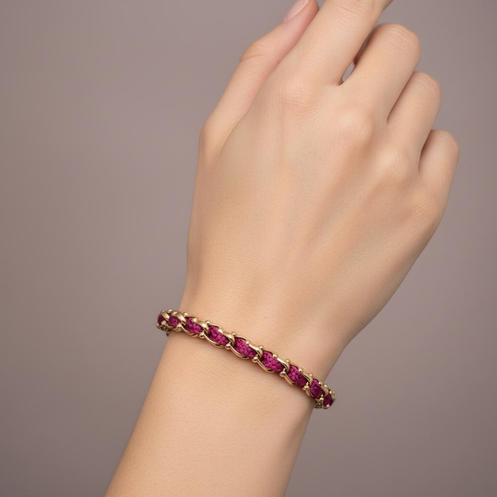 OCEAN MINI Designer Bracelet / Necklace Fuchsia