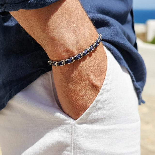 OCEAN MINI Designer Bracelet / Necklace Navy Blue