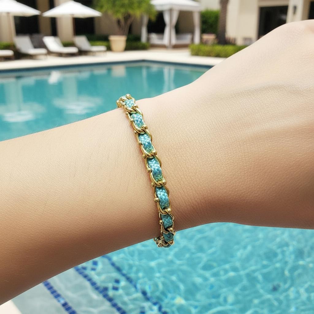 OCEAN MINI Designer Bracelet / Necklace Sea Green