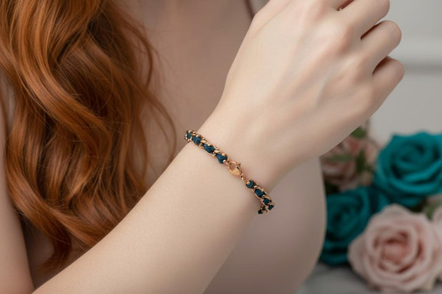 OCEAN MINI Designer Bracelet / Necklace Teal