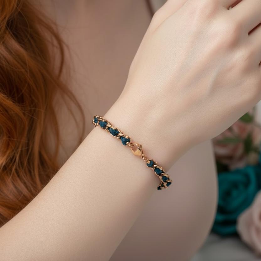 OCEAN MINI Designer Bracelet / Necklace Teal