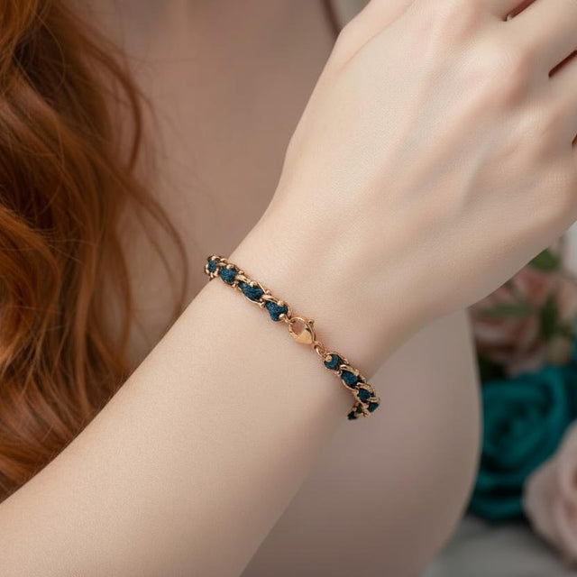 OCEAN MINI Designer Bracelet / Necklace Teal