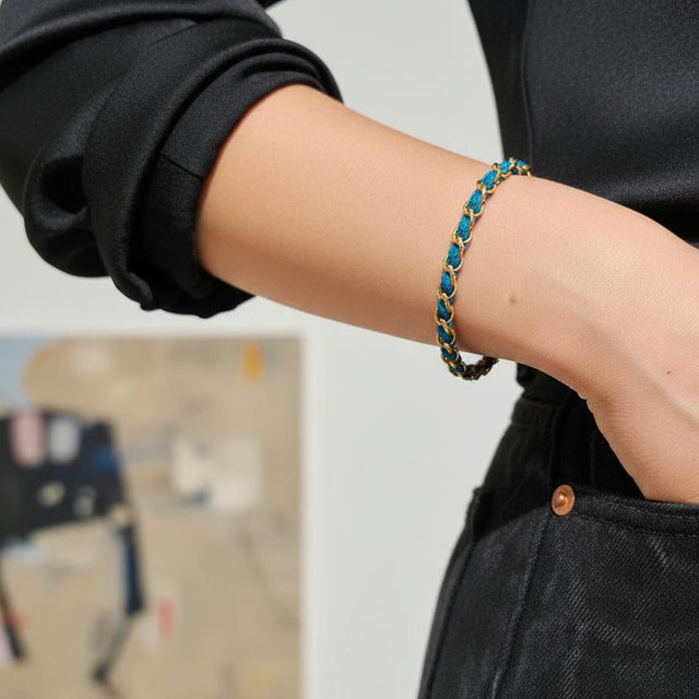 OCEAN MINI Designer Bracelet / Necklace Teal