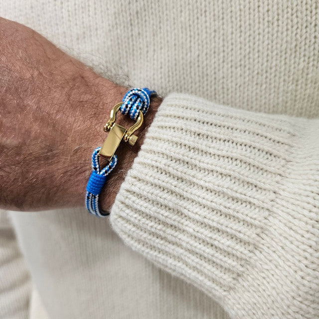 ROYAL 3mm nautical clasp bracelet blue mix