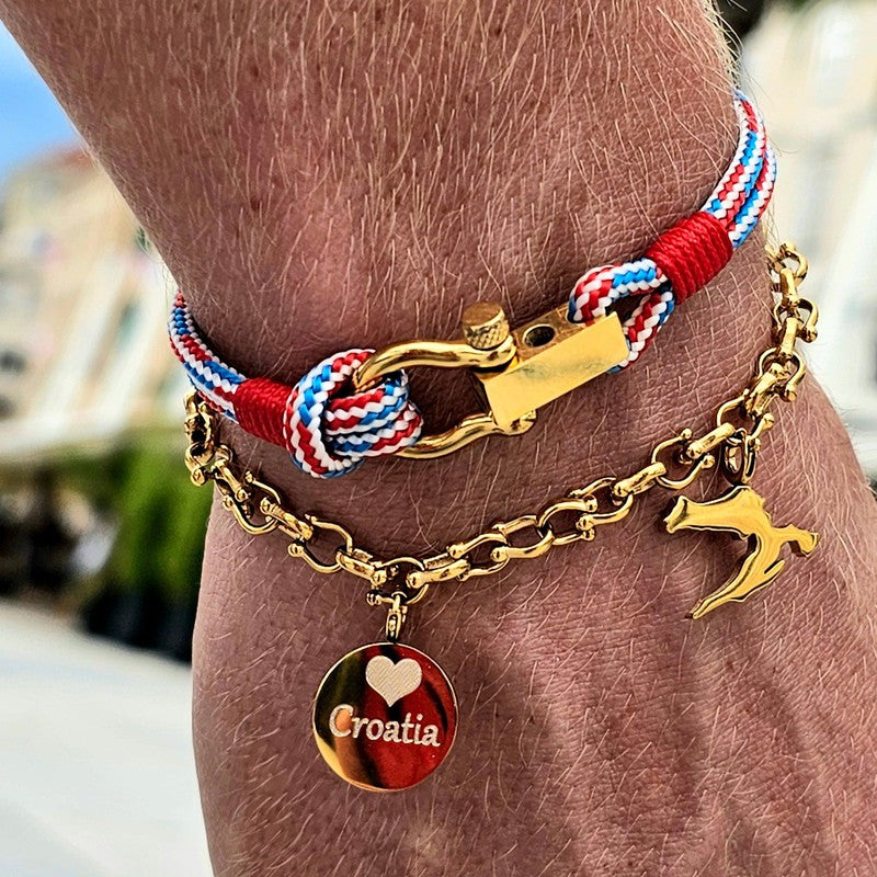 ROYAL mini shackle bracelet Croatian mix