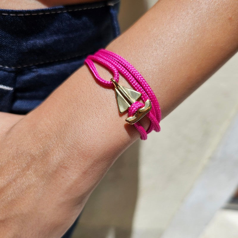 SAILOR mini boat bracelet fuchsia