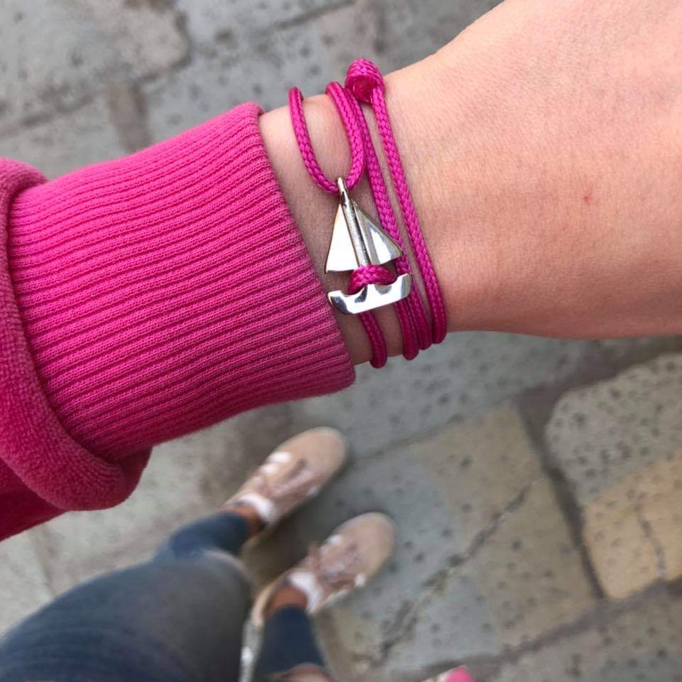 SAILOR mini boat bracelet fuchsia