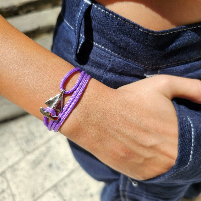 SAILOR mini boat bracelet purple