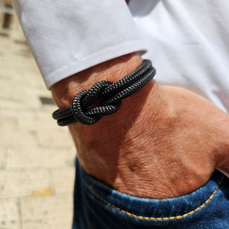 SEAMAN Compass Bracelet Black