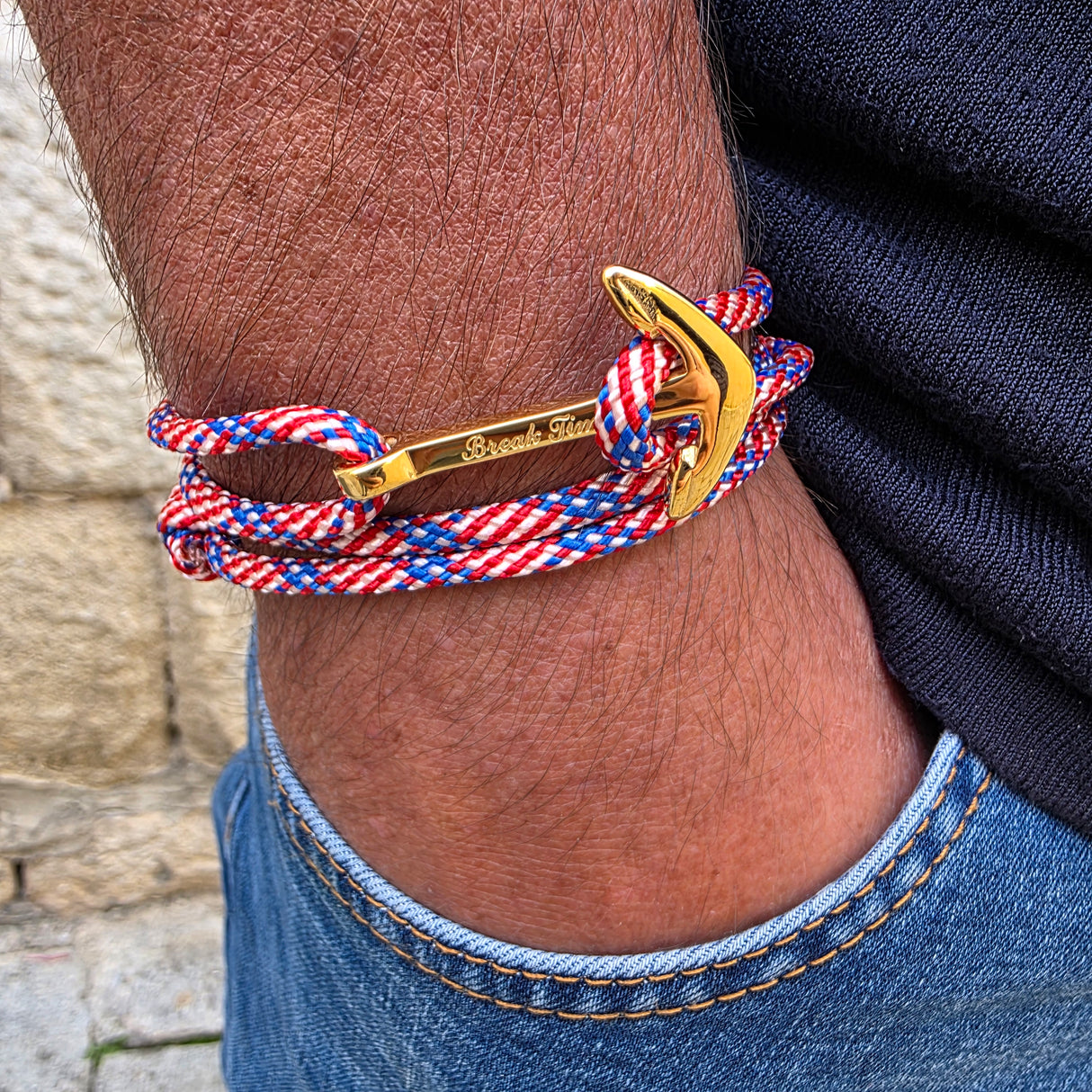 YACHT CREW big anchor bracelet USA