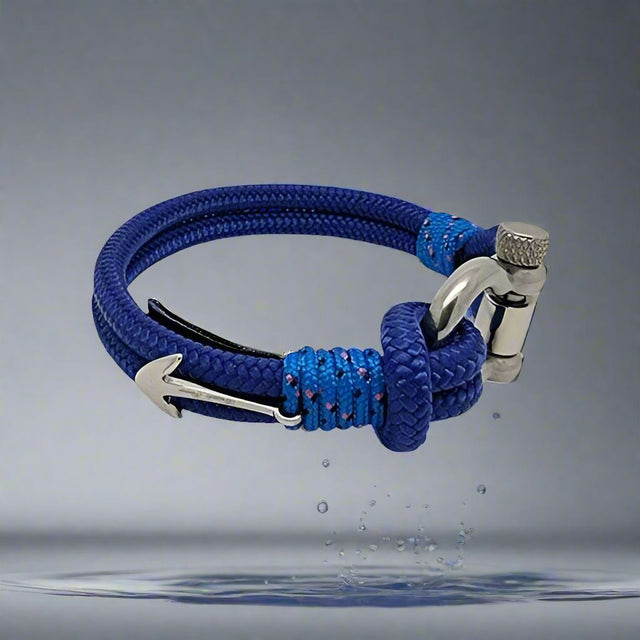 ADRIATICA Nautical Clasp & Anchor Bracelet Blue