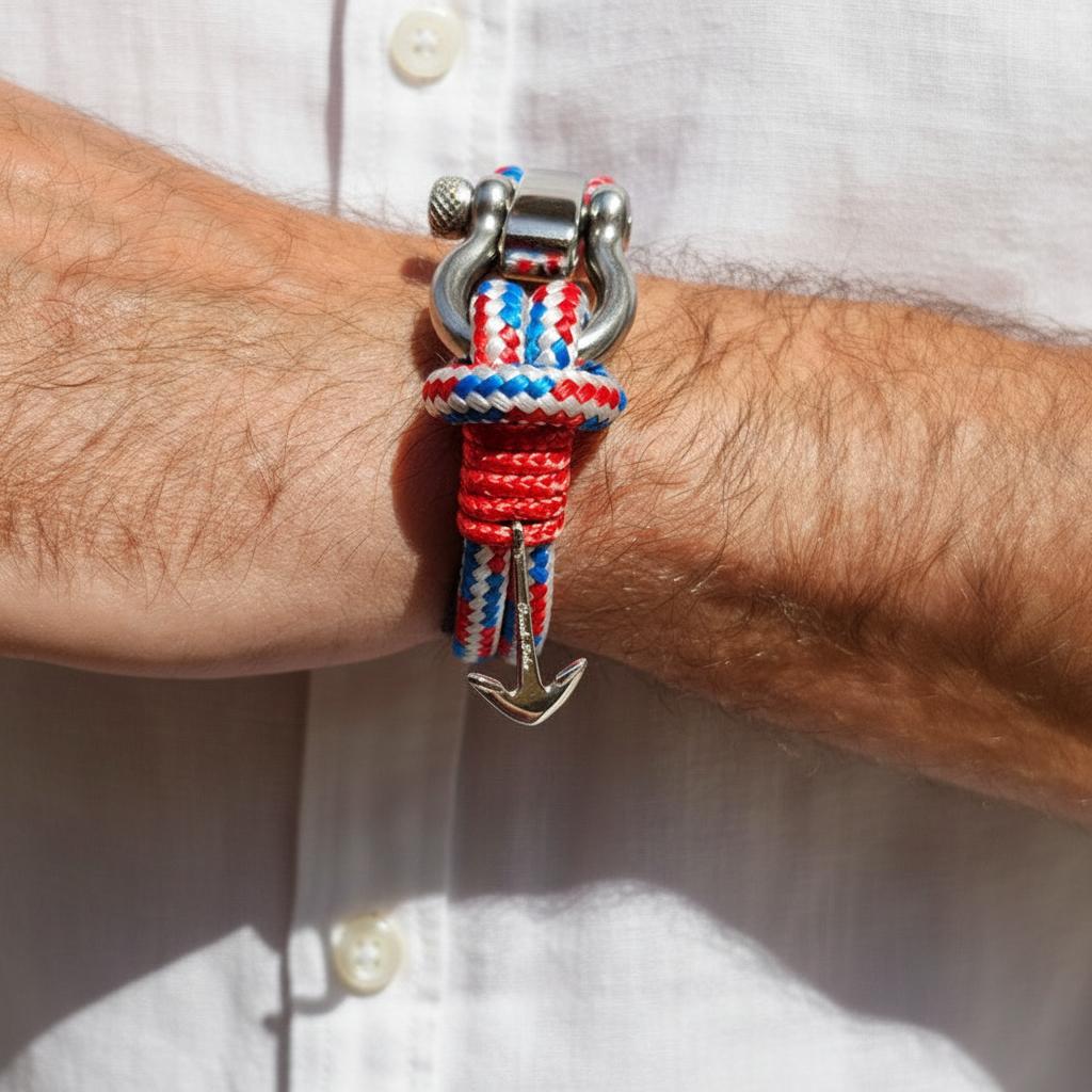 ADRIATICA Nautical Clasp & Anchor Bracelet Croatian Mix