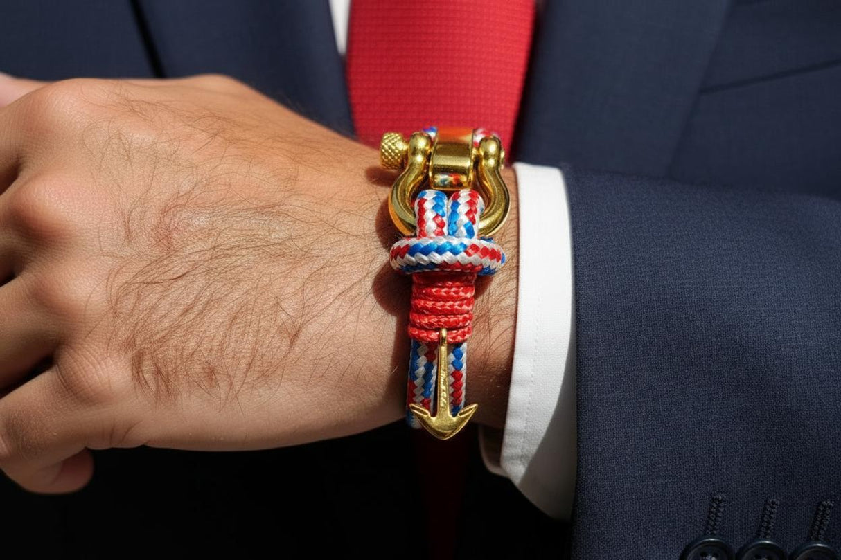 ADRIATICA Nautical Clasp & Anchor Bracelet Croatian Mix