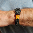 ADRIATICA Shackle & Anchor Bracelet Black Orange