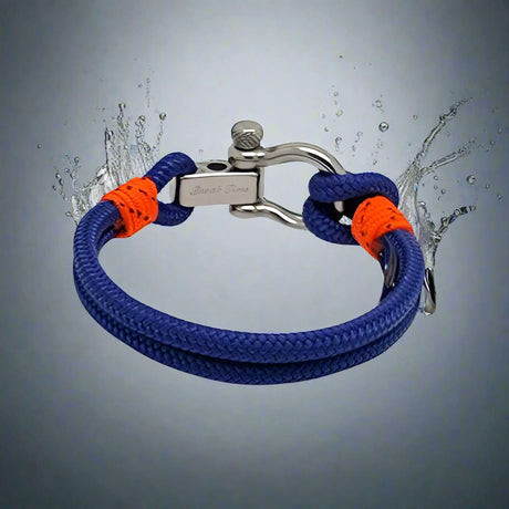 ADRIATICA Shackle & Anchor Bracelet Blue Orange