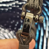 CAPTAIN 4mm Nautical Clasp Bracelet - Black