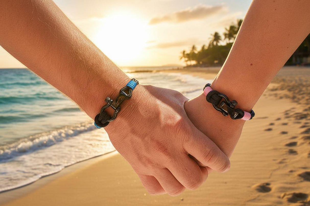 CAPTAIN 4mm Nautical Clasp Bracelet - Blue