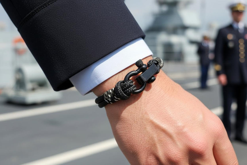 CAPTAIN 4mm Nautical Clasp Bracelet - Military